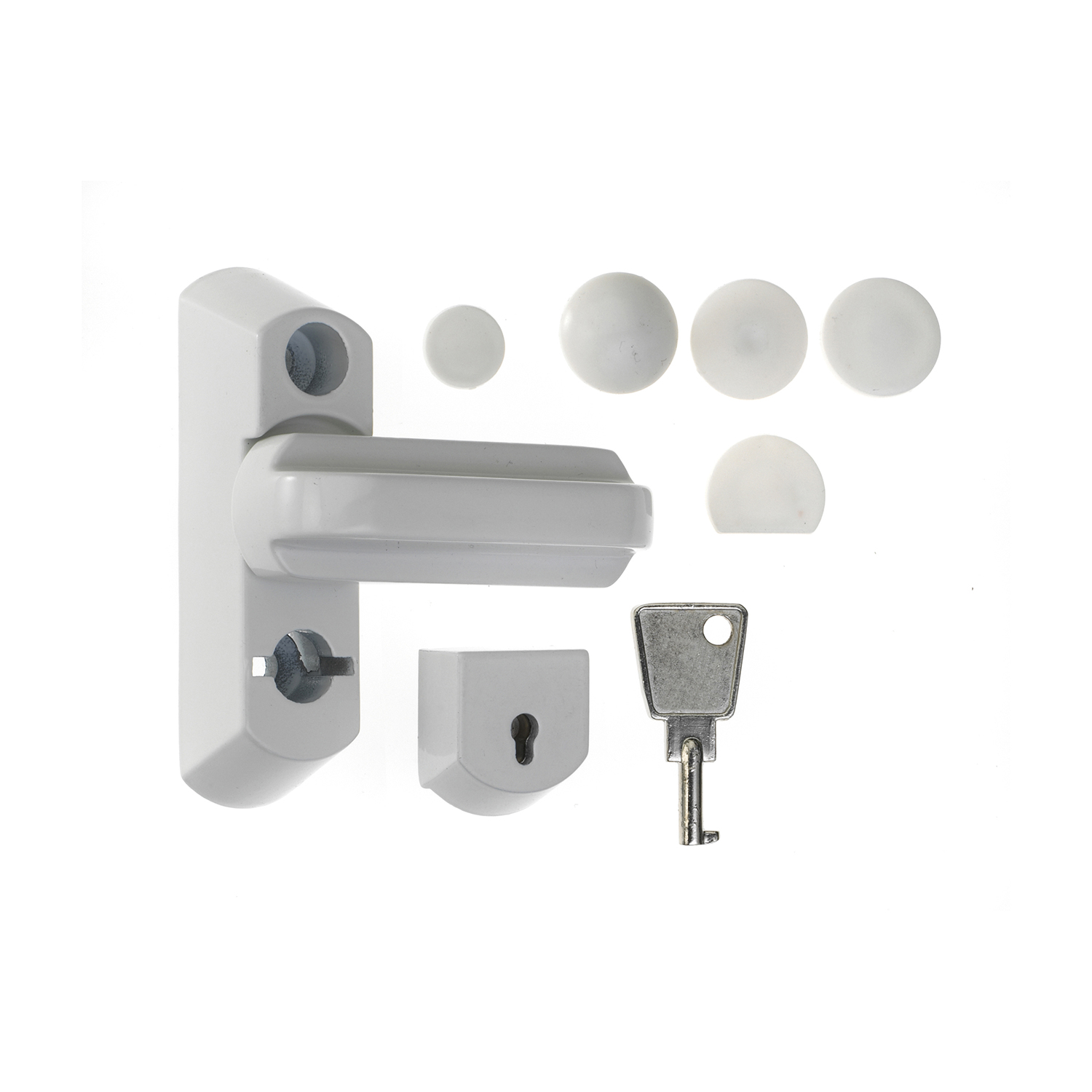 Sash Jammer for PVCu Windows Lockable, White